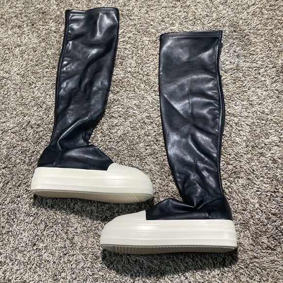 Women's Punk Sneaker Thigh High Over the Knee Boots Splicing Flat Pull On Chic - Picture 1 of 7